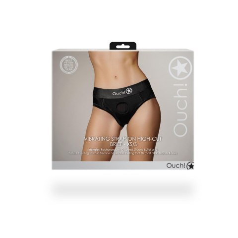 Vibrating Strap-on High-cut Brief - XS/S Vibrating Strap-on High-cut Brief - XS/S
