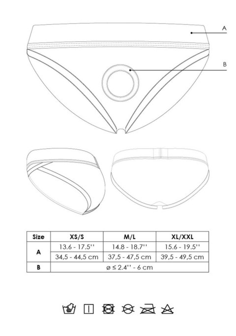 Vibrating Strap-on Hipster - XS/S Vibrating Strap-on Hipster - XS/S