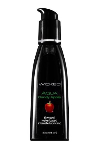 WICKED - Lubrykant smakowy na bazie wody - AQUA CANDY APPLE FLAVORED 120ML