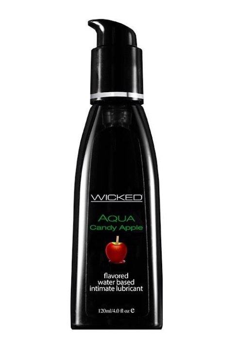 WICKED - Lubrykant smakowy na bazie wody - AQUA CANDY APPLE FLAVORED 120ML WICKED - Lubrykant smakowy na bazie wody - AQUA CANDY APPLE FLAVORED 120ML