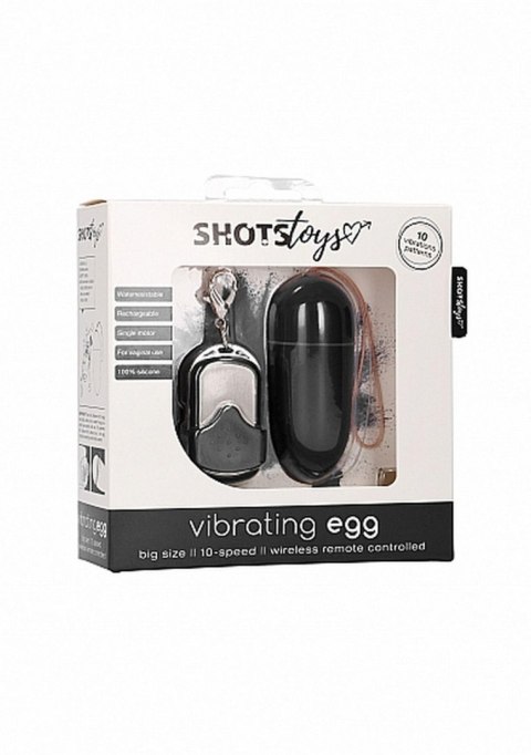 10 Speed Remote Vibrating Egg - Big - Black 10 Speed Remote Vibrating Egg - Big - Black