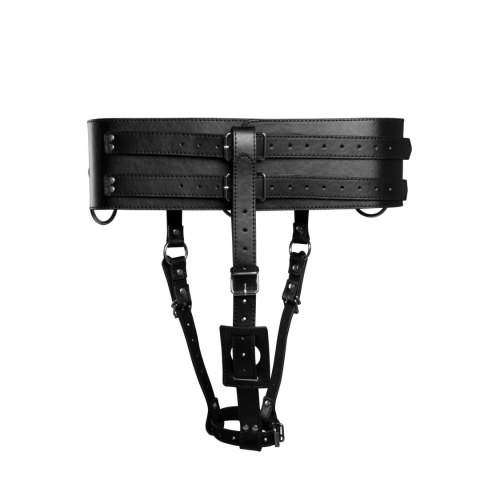 Belt with Vibrator Holder - Black Belt with Vibrator Holder - Black