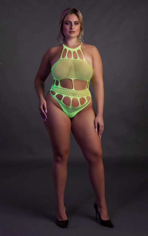 Body with Grecian Neckline - Neon Green - XL/XXXXL Body with Grecian Neckline - Neon Green - XL/XXXXL