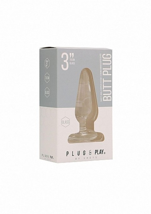 Butt Plug - Basic - 3 Inch - Glass Butt Plug - Basic - 3 Inch - Glass