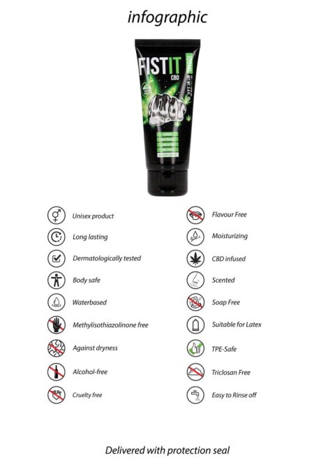 Fist It - Żel do fistingu - CBD Lubricant - 100 ml Fist It - Żel do fistingu - CBD Lubricant - 100 ml