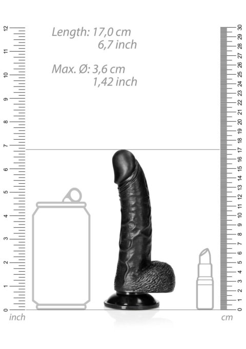 Curved Realistic Dildo Balls Suction Cup - 6"/ 15,5 cm Curved Realistic Dildo Balls Suction Cup - 6"/ 15,5 cm