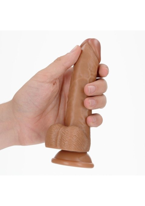 Curved Realistic Dildo Balls Suction Cup - 6"/ 15,5 cm Curved Realistic Dildo Balls Suction Cup - 6"/ 15,5 cm