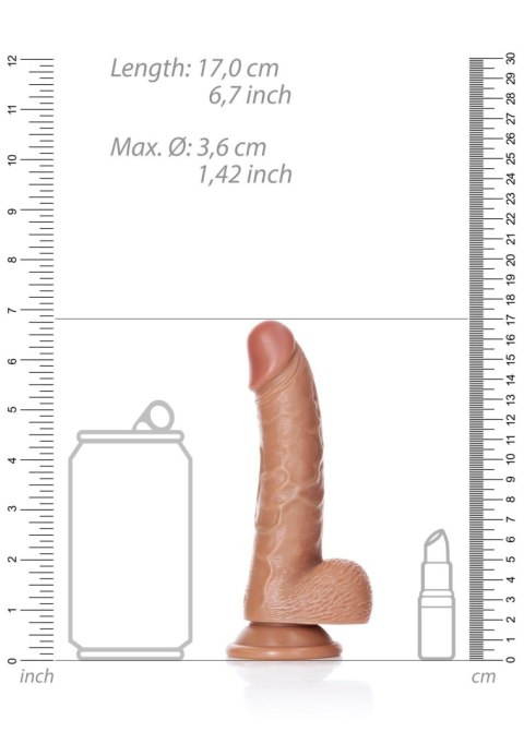 Curved Realistic Dildo Balls Suction Cup - 6"/ 15,5 cm Curved Realistic Dildo Balls Suction Cup - 6"/ 15,5 cm