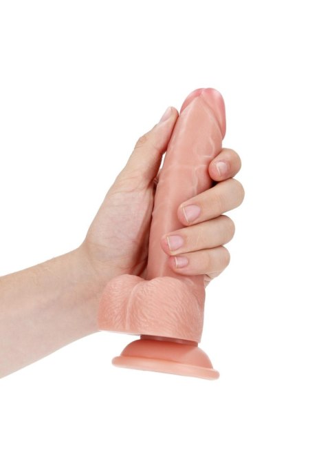 Curved Realistic Dildo Balls Suction Cup - 7"/ 18 cm Curved Realistic Dildo Balls Suction Cup - 7"/ 18 cm