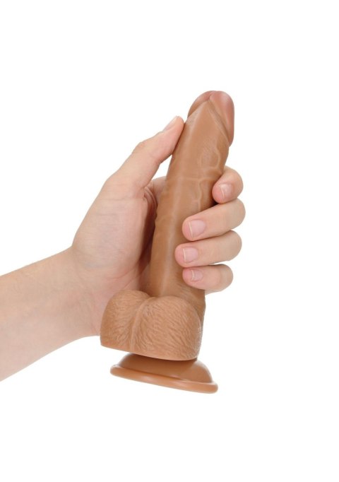 Curved Realistic Dildo Balls Suction Cup - 7"/ 18 cm Curved Realistic Dildo Balls Suction Cup - 7"/ 18 cm