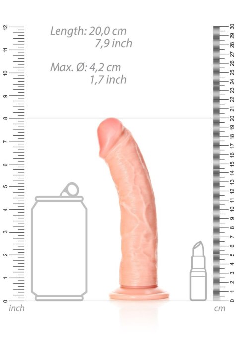 Curved Realistic Dildo with Suction Cup - 7"/ 18 cm Curved Realistic Dildo with Suction Cup - 7"/ 18 cm