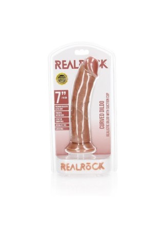 Curved Realistic Dildo with Suction Cup - 7"/ 18 cm