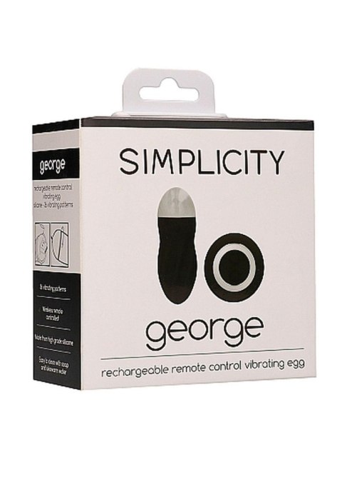 George - Rechargeable Remote Control Vibrating Egg - Black George - Rechargeable Remote Control Vibrating Egg - Black