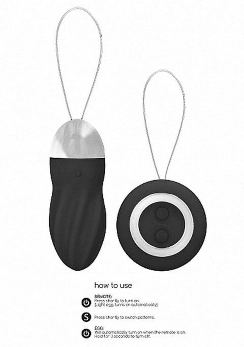 George - Rechargeable Remote Control Vibrating Egg - Black George - Rechargeable Remote Control Vibrating Egg - Black