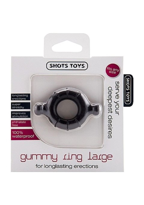 Gummy Ring - Large - Black Gummy Ring - Large - Black