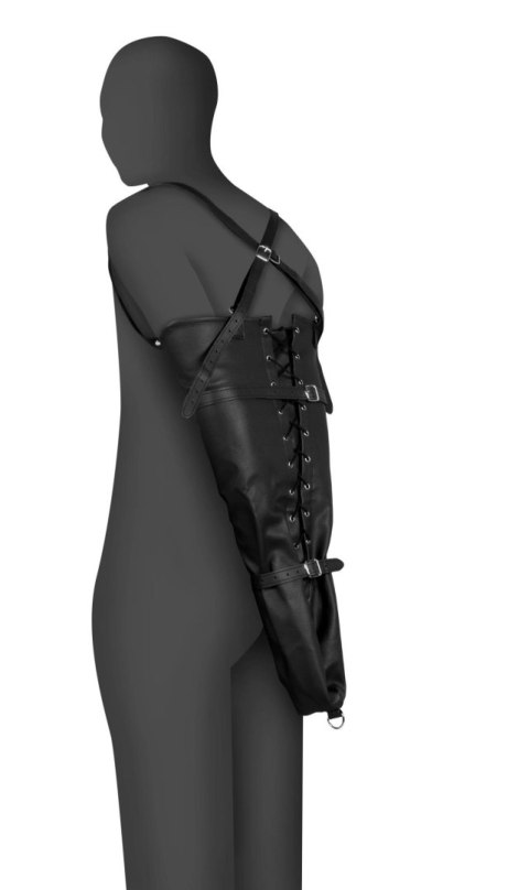 Lace-up Full Sleeve Arm Restraint - Black Lace-up Full Sleeve Arm Restraint - Black