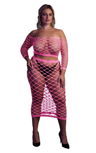 Ouch! - Komplet - Long Sleeve Crop Top and Long Skirt XL/XXXXL
