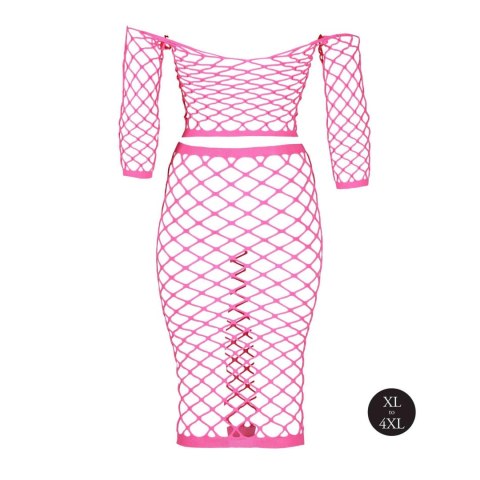 Ouch! - Komplet - Long Sleeve Crop Top and Long Skirt XL/XXXXL Ouch! - Komplet - Long Sleeve Crop Top and Long Skirt XL/XXXXL