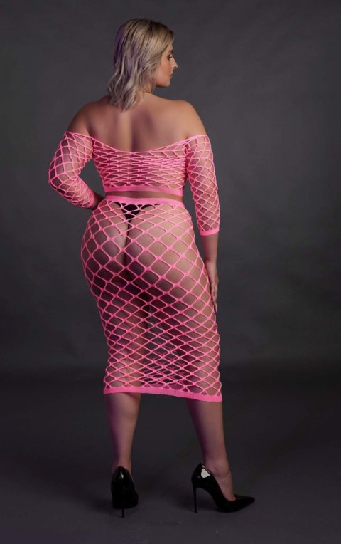 Ouch! - Komplet - Long Sleeve Crop Top and Long Skirt XL/XXXXL Ouch! - Komplet - Long Sleeve Crop Top and Long Skirt XL/XXXXL