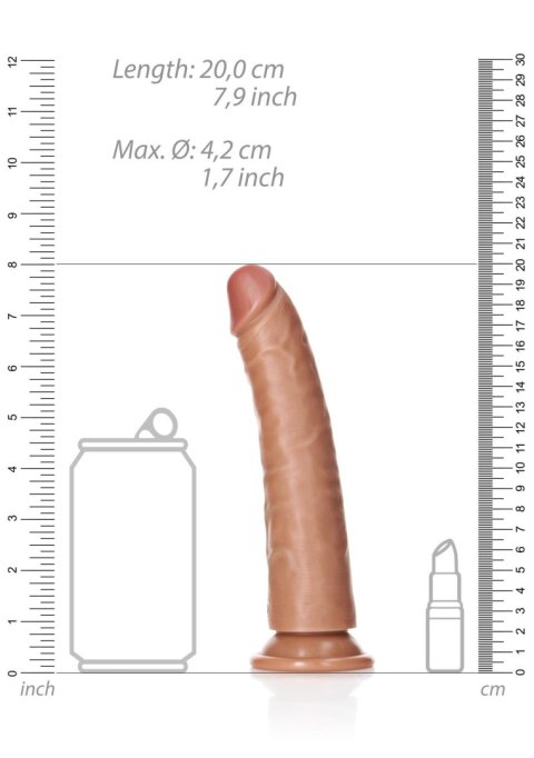 Slim Realistic Dildo with Suction Cup - 7""""/ 18 cm Slim Realistic Dildo with Suction Cup - 7""""/ 18 cm
