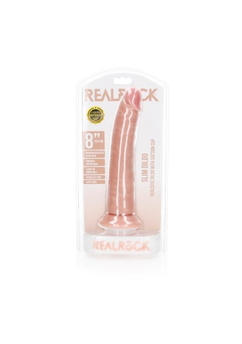 Slim Realistic Dildo with Suction Cup - 8""""/ 20,5 cm Slim Realistic Dildo with Suction Cup - 8""""/ 20,5 cm