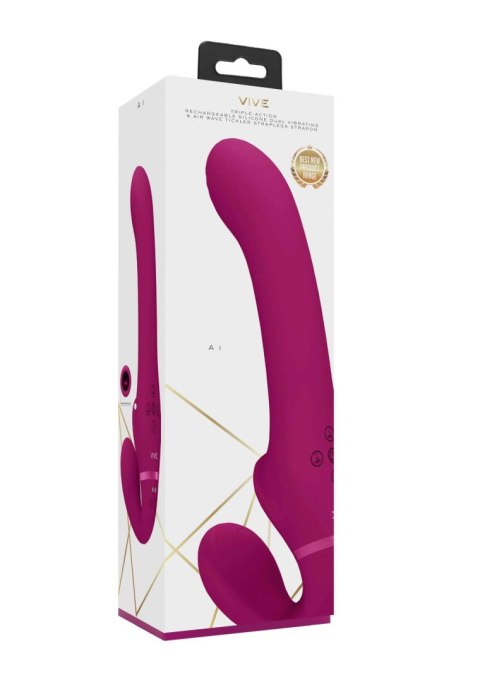 Ai - Dual Vibrating & Air Wave Tickler Strapless Strapon Ai - Dual Vibrating & Air Wave Tickler Strapless Strapon