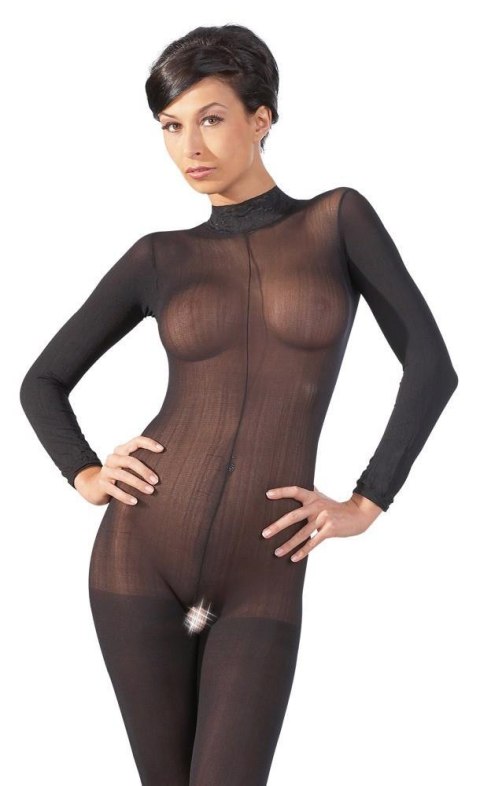 Bodystocking - Catsuit with Lace Collar S/M Bodystocking - Catsuit with Lace Collar S/M