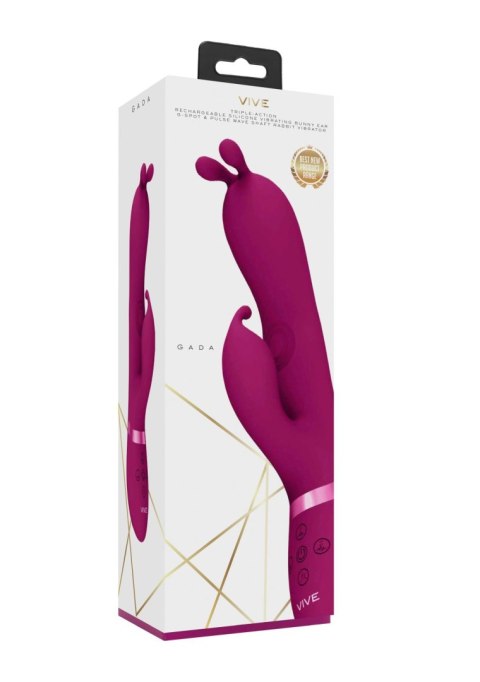 Gada - Vibrating Bunny Ear G-Spot Rabbit with Pulse Wave Shaft Gada - Vibrating Bunny Ear G-Spot Rabbit with Pulse Wave Shaft