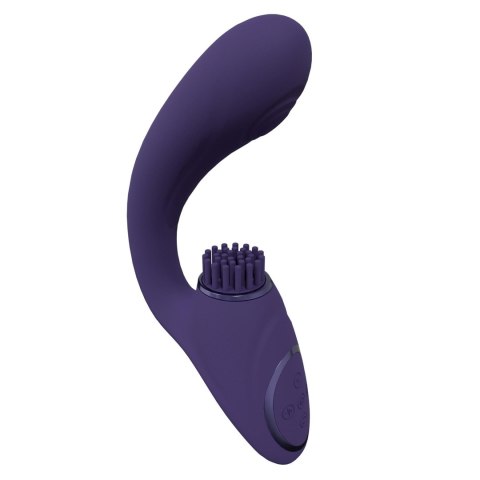 Gen - Rechargeable Triple Action G-Spot Vibrator with Pulse Wave and Vibrating Bristles - Purple Gen - Rechargeable Triple Action G-Spot Vibrator with Pulse Wave and Vibrating Bristles - Purple