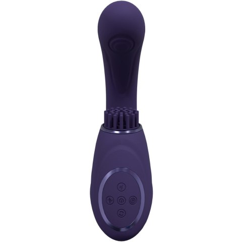 Gen - Rechargeable Triple Action G-Spot Vibrator with Pulse Wave and Vibrating Bristles - Purple Gen - Rechargeable Triple Action G-Spot Vibrator with Pulse Wave and Vibrating Bristles - Purple