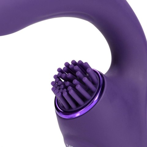 Gen - Rechargeable Triple Action G-Spot Vibrator with Pulse Wave and Vibrating Bristles - Purple Gen - Rechargeable Triple Action G-Spot Vibrator with Pulse Wave and Vibrating Bristles - Purple