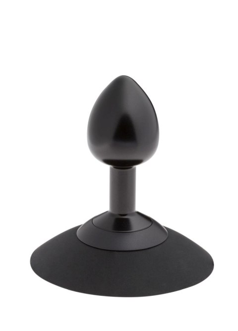 MALESATION Alu-Plug with suction cup small, black MALESATION Alu-Plug with suction cup small, black