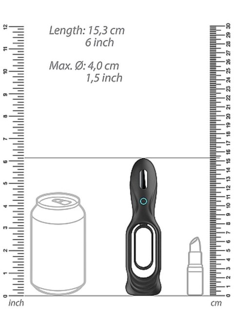 N0. 88 - Vibrating Rechargeable Cock Ring - Black N0. 88 - Vibrating Rechargeable Cock Ring - Black
