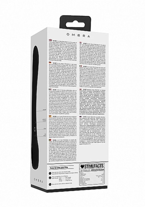 Ombra - Bendable Vibrator Punkt G - Black Ombra - Bendable Vibrator Punkt G - Black