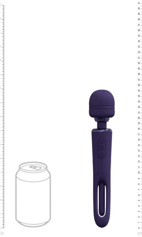 VIVE - Kiku - Rechargeable Double Ended Wand with Innovative G-Spot Flapping Stimulator - Purple VIVE - Kiku - Rechargeable Double Ended Wand with Innovative G-Spot Flapping Stimulator - Purple