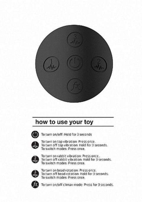 Wibrator Mira - Spinning G-spot Rabbit - Black Wibrator Mira - Spinning G-spot Rabbit - Black