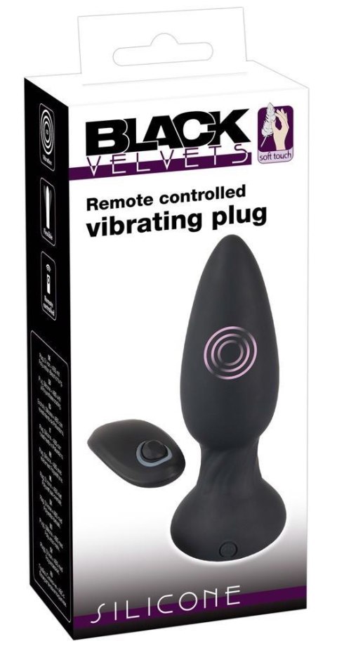 Black Velvets RC Vibrating Plu Black Velvets RC Vibrating Plu