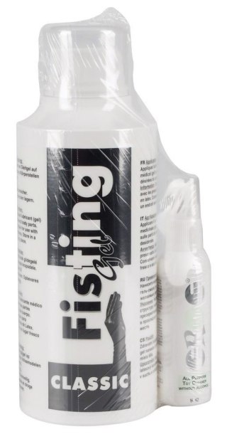 Zestaw - Żel do fistingu + środek czyszczący - Fisting Gel 500 ml + Cleaner