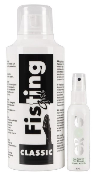 Zestaw - Żel do fistingu + środek czyszczący - Fisting Gel 500 ml + Cleaner