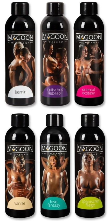 Magoon - Zestaw 6 olejeków do masażu - 6x200 ml Pack