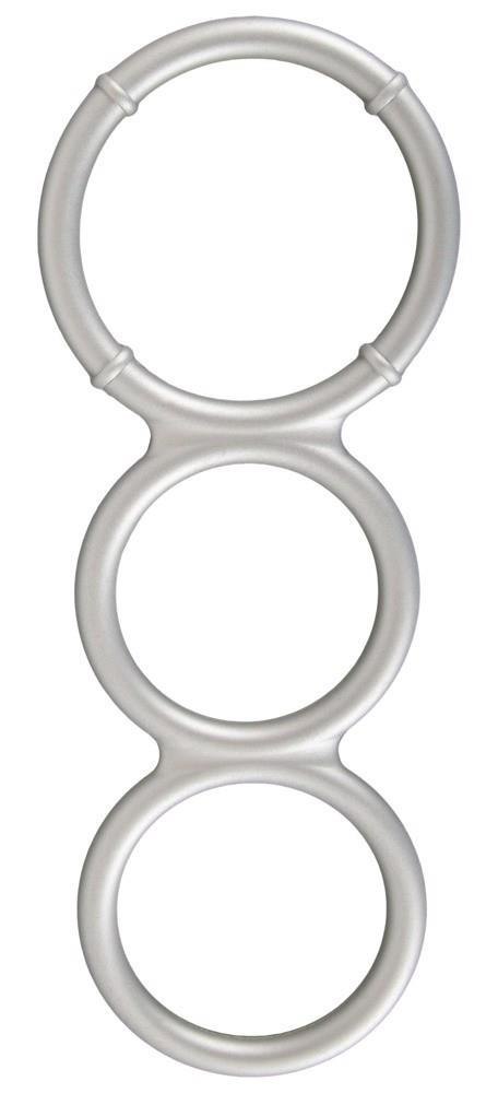 Metallic Silicone Triple Ring Metallic Silicone Triple Ring