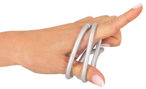 Metallic Silicone Triple Ring Metallic Silicone Triple Ring