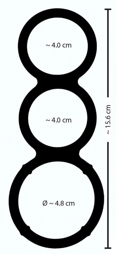 Metallic Silicone Triple Ring Metallic Silicone Triple Ring