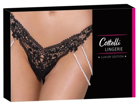 Cottelli - Stringi z perłami - String with Pearl Chains M/L Cottelli - Stringi z perłami - String with Pearl Chains M/L