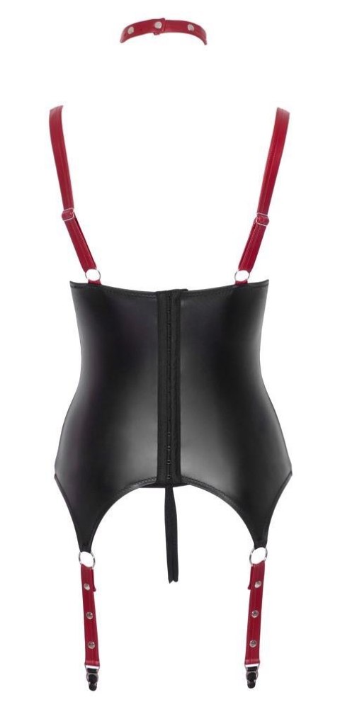 Cottelli - Komplet z wiązaniem - Basque black/red S Cottelli - Komplet z wiązaniem - Basque black/red S