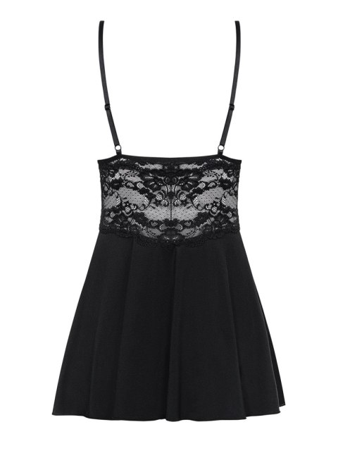 Obsessive - 810-BAB-1 babydoll i stringi czarna S/M Obsessive - 810-BAB-1 babydoll i stringi czarna S/M
