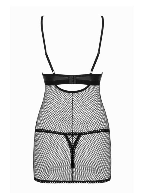Obsessive - Redella koszulka i stringi czarna L/XL Obsessive - Redella koszulka i stringi czarna L/XL