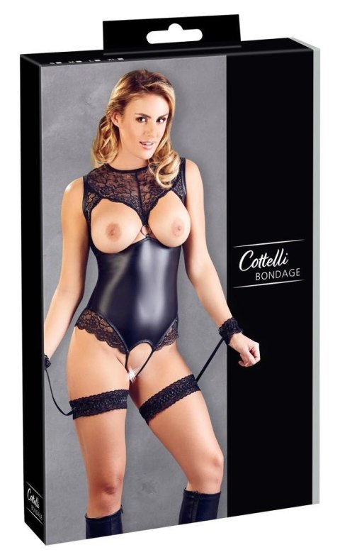 Cottelli - Body z kajdankami - Body Garters L Cottelli - Body z kajdankami - Body Garters L
