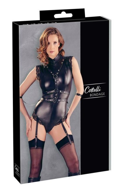 Cottelli - Body z kajdankami - Body Matte Bondage M