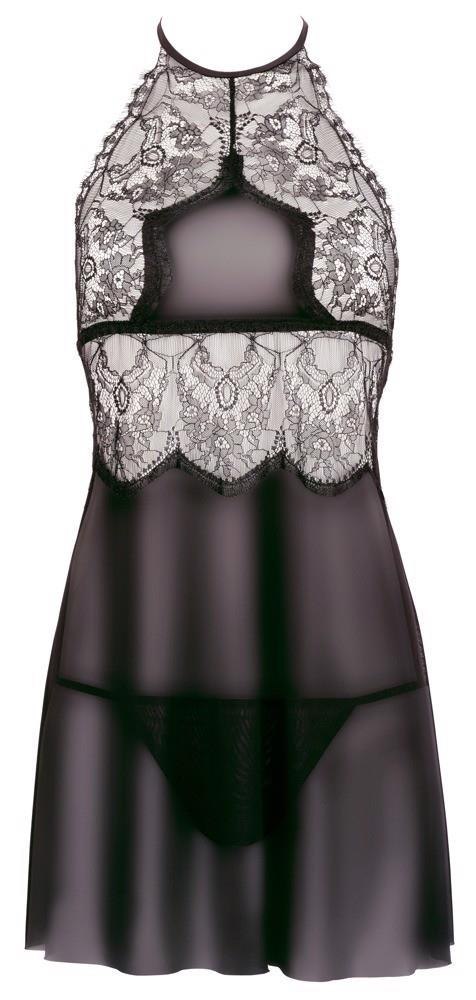 Cottelli - Komplet - Chemise Set black S Cottelli - Komplet - Chemise Set black S